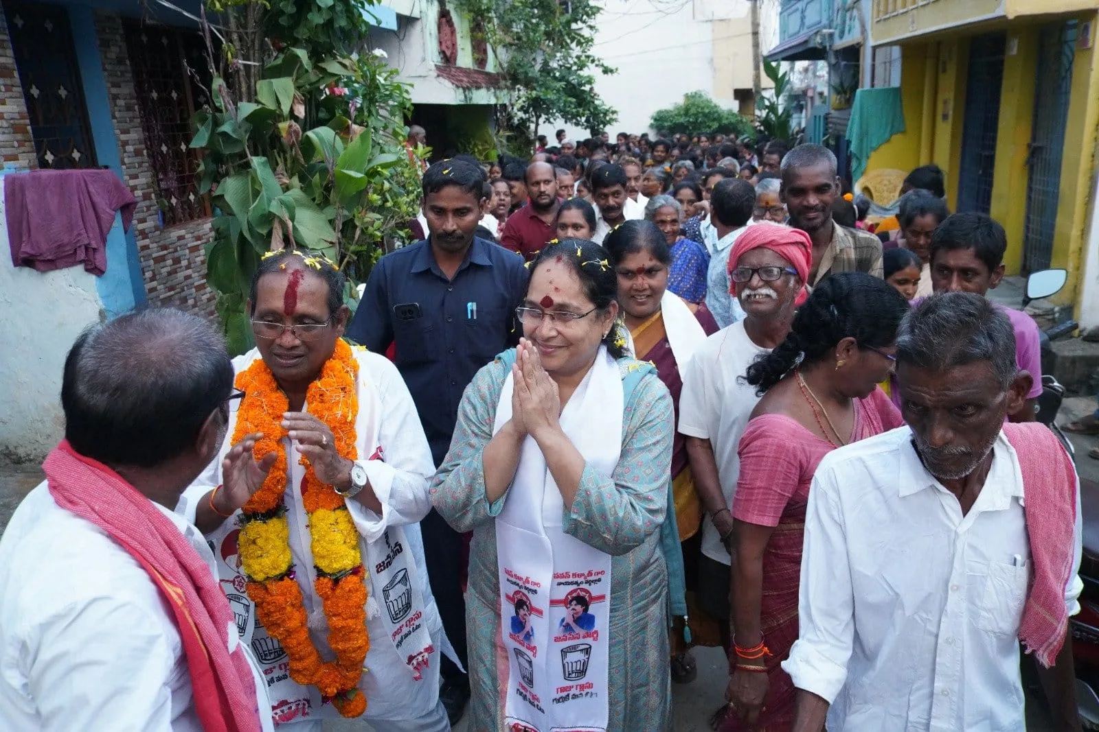 నెల్లిమర్లలో జనసేన ఎన్నికల ప్రచారం